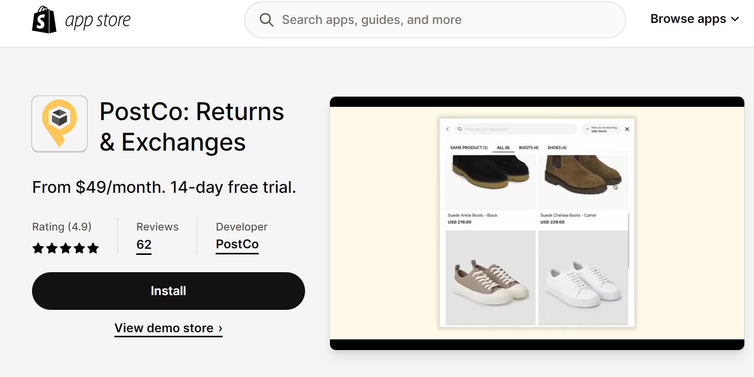 PostCo: Returns & Exchanges